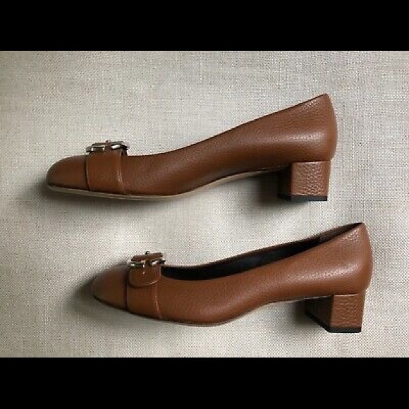 Gucci Cellarius Pumps GG Brown Leather Work 10 New - Picture 5 of 7